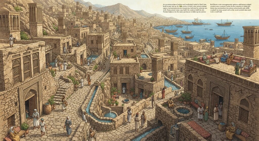 Ancient residential neighborhoods of Siraf
